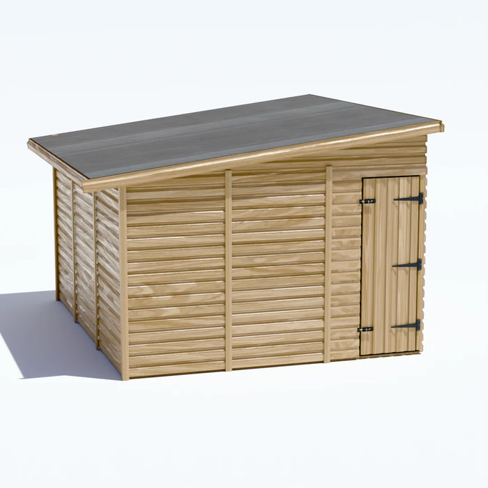 10x12ft Wooden Garden Shed | Windowless | Pent Roof