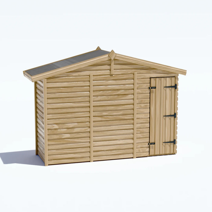 10x3ft Wooden Garden Shed | Windowless | Apex Roof