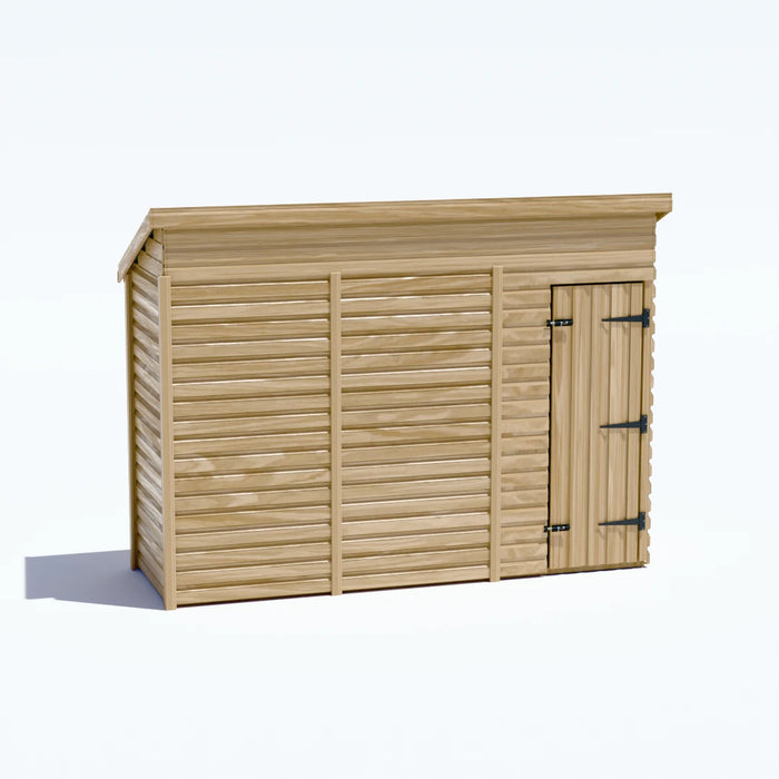 10x3ft Wooden Garden Shed | Windowless | Pent Roof