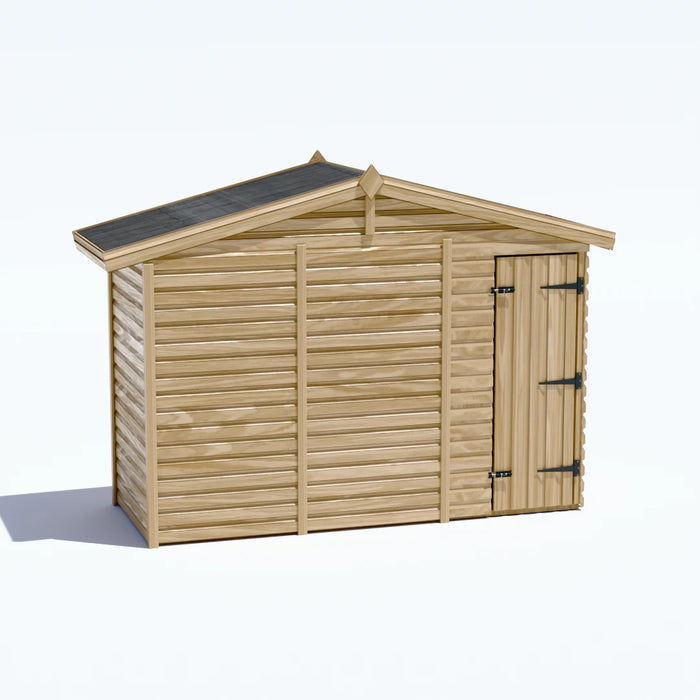 10x4ft Wooden Garden Shed | Windowless | Apex Roof