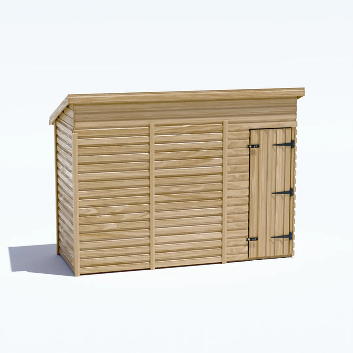 10x4ft Wooden Garden Shed | Windowless | Pent Roof