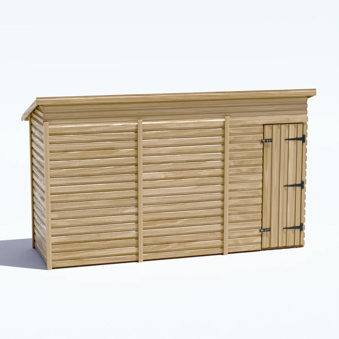 12x4ft Wooden Garden Shed | Windowless | Pent roof