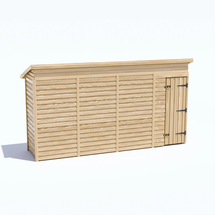 13x3ft Wooden Garden Shed | Windowless | Pent Roof