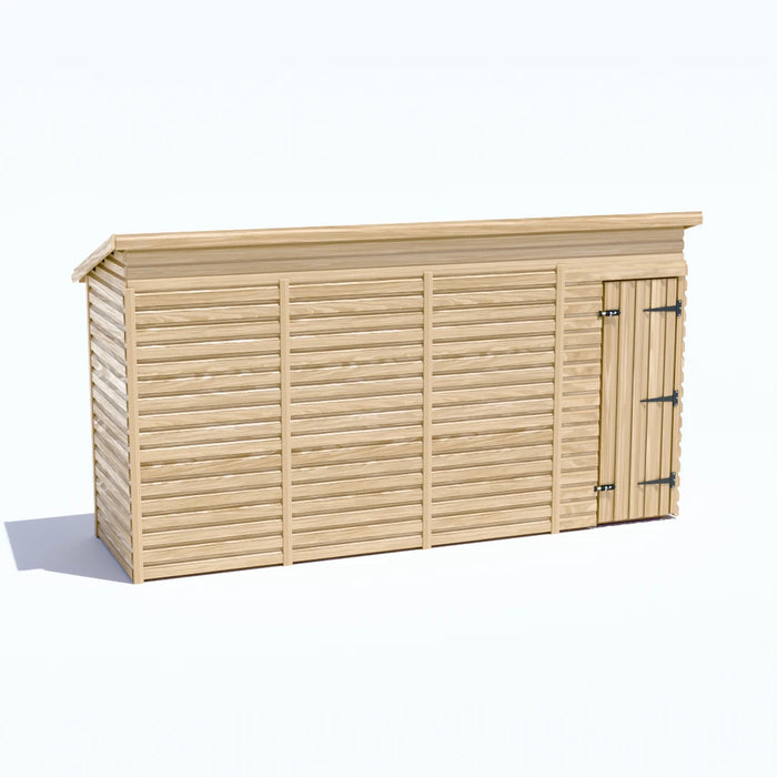 13x4ft Wooden Garden Shed | Windowless | Pent Roof