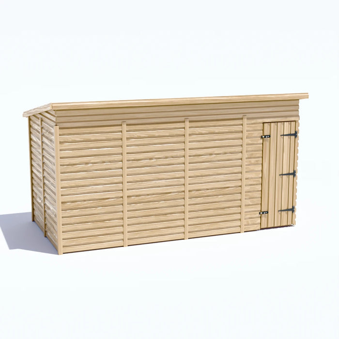 13x6.5ft Wooden Garden Shed | Windowless | Pent Roof