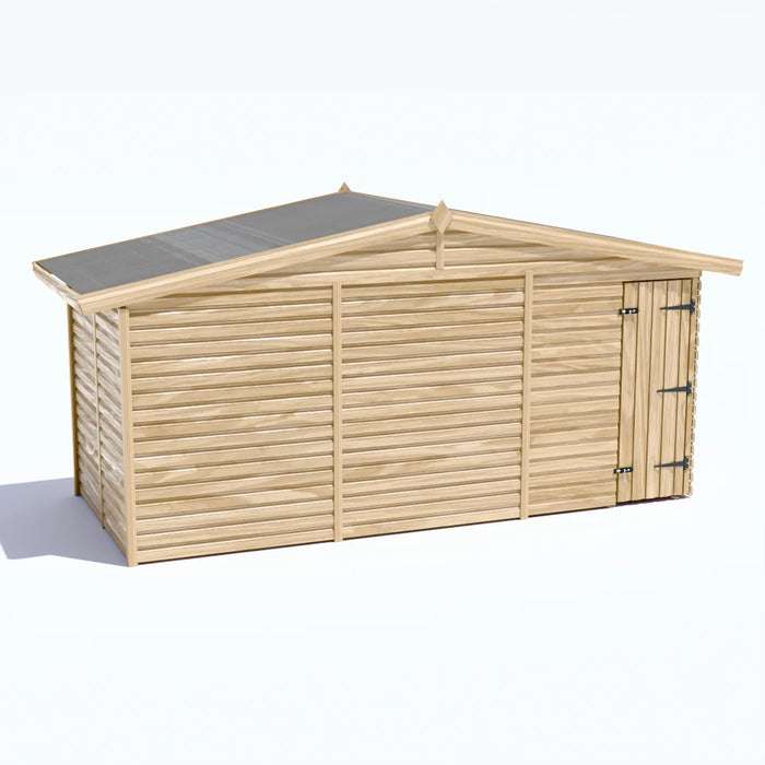 15x6.5ft Wooden Garden Shed | Windowless | Apex Roof