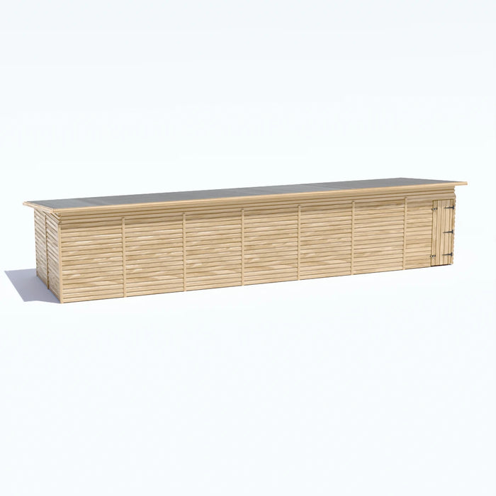 35x10ft Wooden Workshop | Windowless | Pent Roof