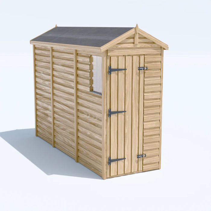 3x10ft Wooden Garden Shed | Windowed | Apex Roof