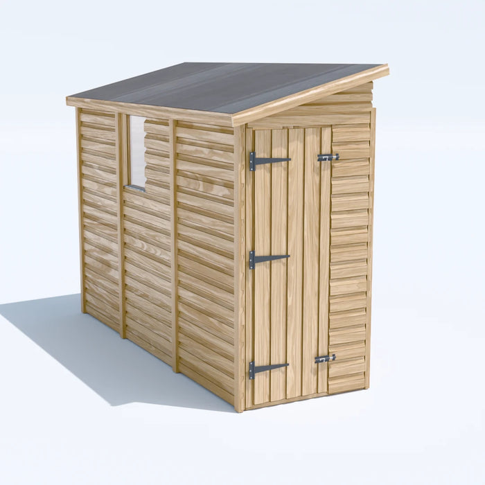 3x10ft Wooden Garden Shed | Windowed | Pent Roof