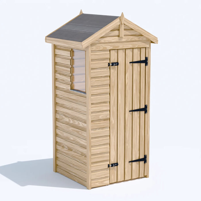 3x3ft Wooden Garden Shed | Windowed | Apex Roof
