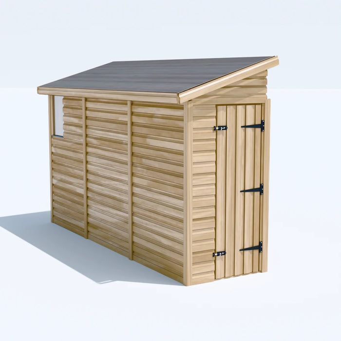 3x12ft Wooden Garden Shed | Windowed | Pent Roof