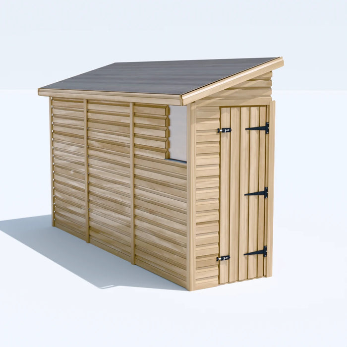 3x12ft Wooden Garden Shed | Windowed | Pent Roof