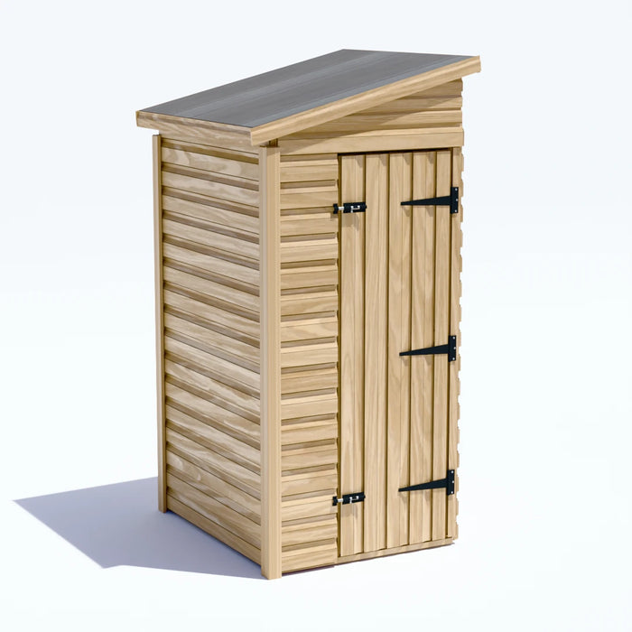 3x4ft Wooden Garden Shed | Windowless | Pent Roof