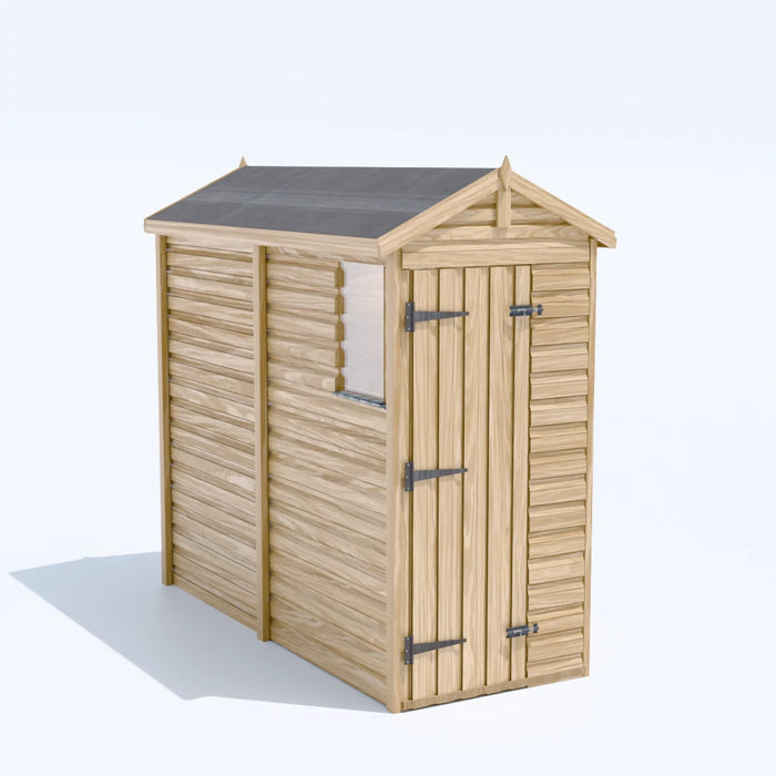 3x8ft Wooden Garden Shed | Windowed | Apex Roof