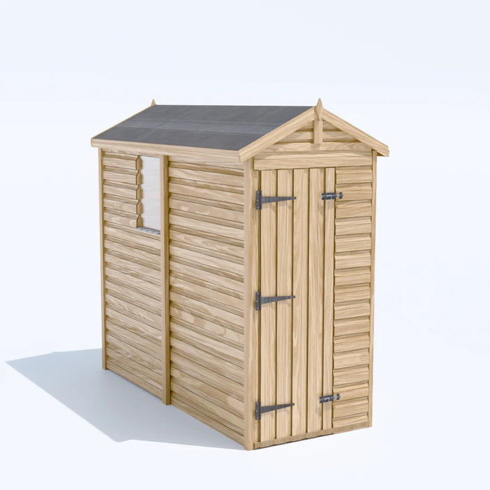 3x8ft Wooden Garden Shed | Windowed | Apex Roof
