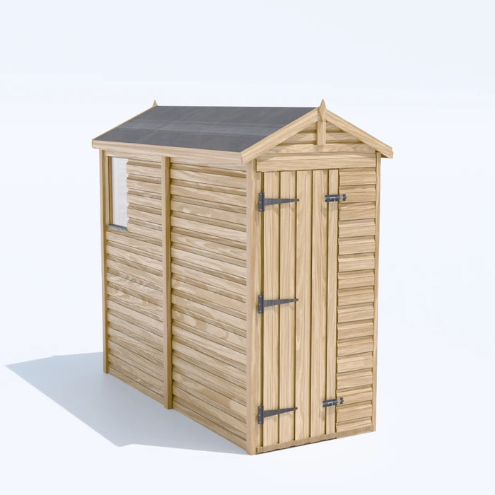 3x8ft Wooden Garden Shed | Windowed | Apex Roof