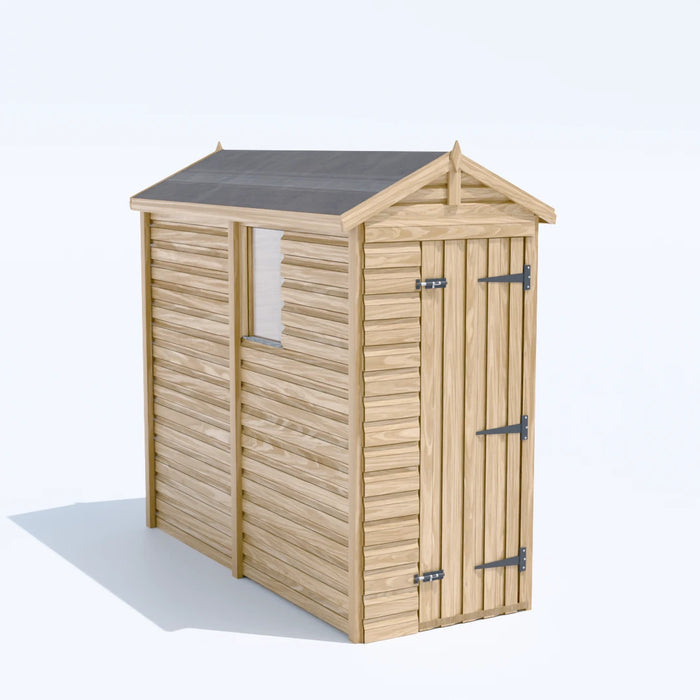 3x8ft Wooden Garden Shed | Windowed | Apex Roof