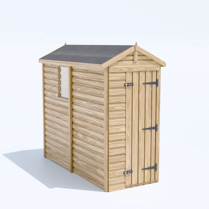 3x8ft Wooden Garden Shed | Windowed | Apex Roof