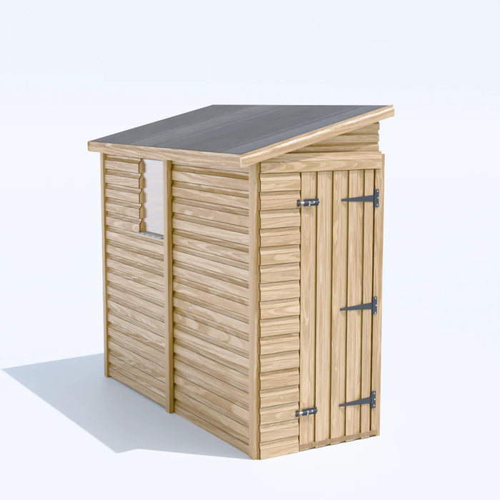 3x8ft Wooden Garden Shed | Windowed | Pent Roof