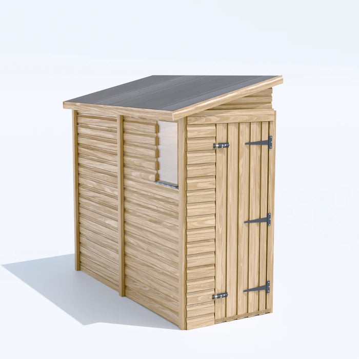 3x8ft Wooden Garden Shed | Windowed | Pent Roof