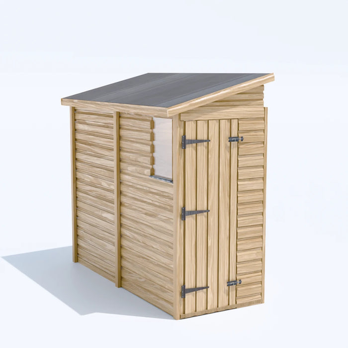 3x8ft Wooden Garden Shed | Windowed | Pent Roof