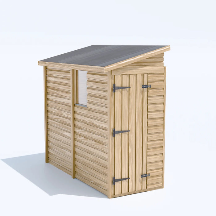 3x8ft Wooden Garden Shed | Windowed | Pent Roof
