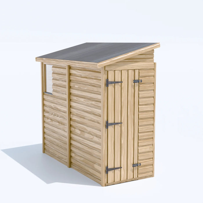 3x8ft Wooden Garden Shed | Windowed | Pent Roof