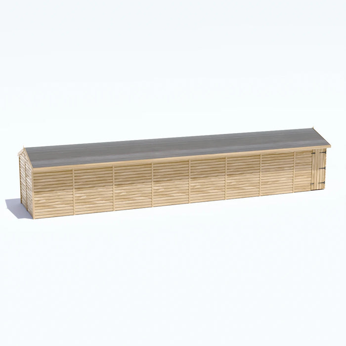 40x8 Wooden Workshop | Windowless | Apex Roof