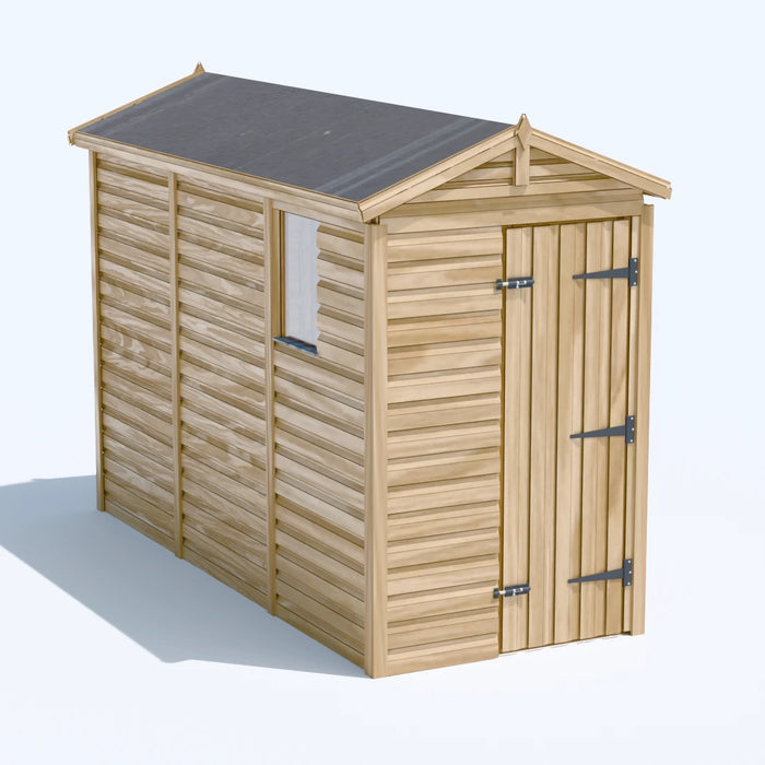 4x10ft Wooden Garden Shed | Windowed | Apex Roof