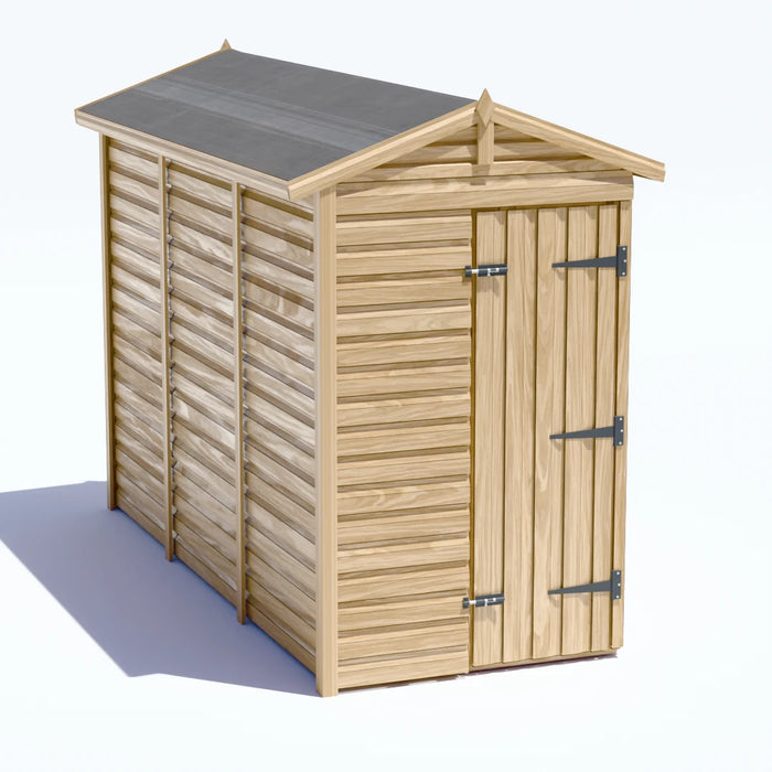 4x10ft Wooden Garden Shed | Windowless | Apex Roof