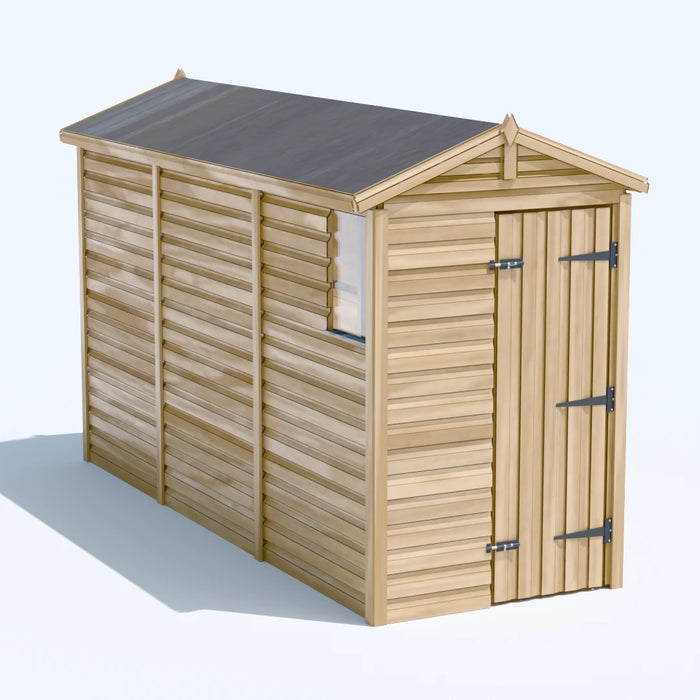 4x12ft Wooden Garden Shed | Windowed | Apex Roof
