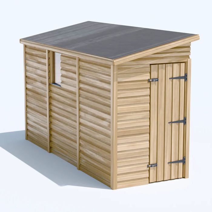 4x12ft Wooden Garden Shed | Windowed | Pent Roof
