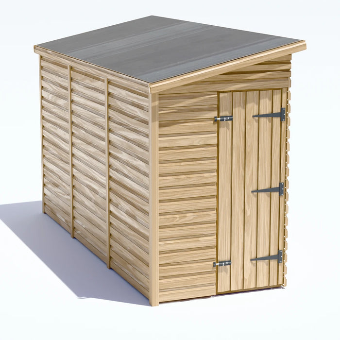 4x12ft Wooden Garden Shed | Windowless | Pent Roof