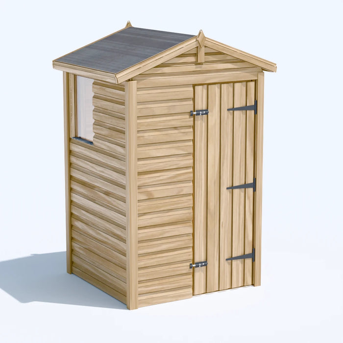 4x4ft Wooden Garden Shed | Windowed | Apex Roof