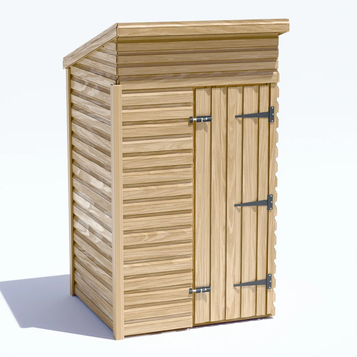 4x4ft Wooden Garden Shed | Windowless | Pent Roof