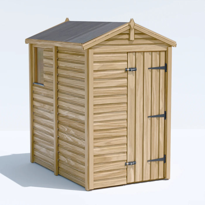 4x6.5ft Wooden Garden Shed | Windowed | Apex Roof