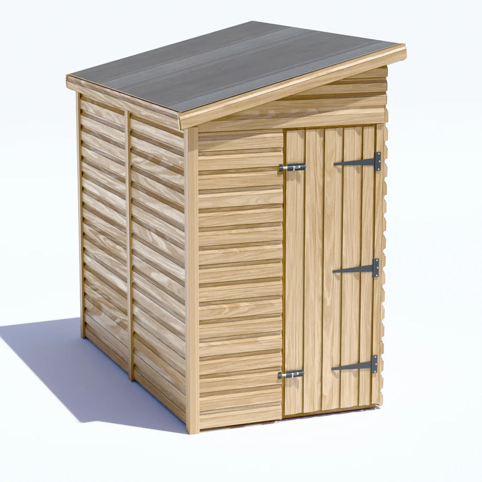 4x8ft Wooden Garden Shed | Windowless | Pent Roof