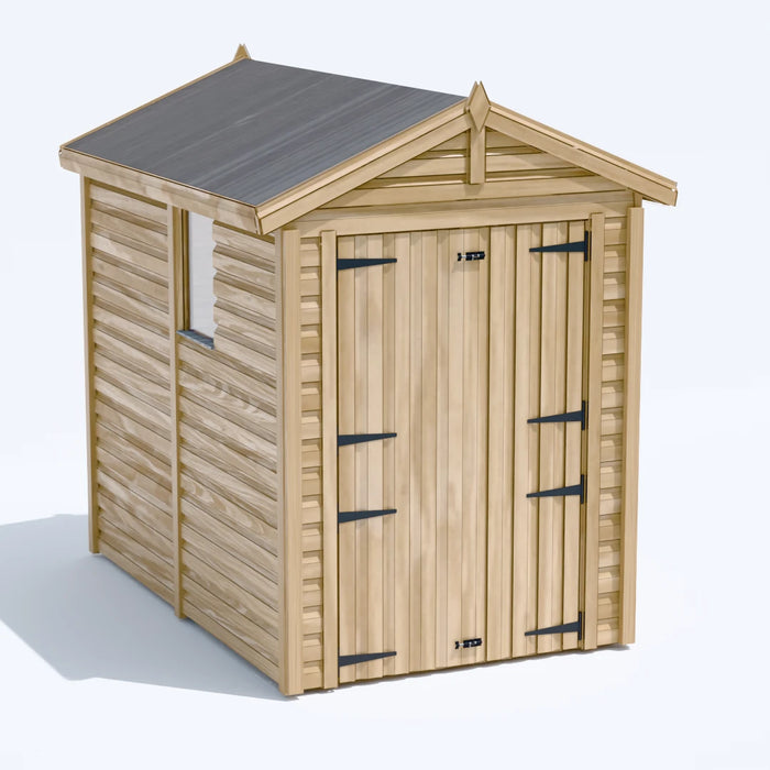 5x8ft Wooden Garden Shed | Windowed | Apex Roof