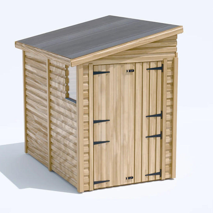 5x8ft Wooden Garden Shed | Windowed | Pent Roof
