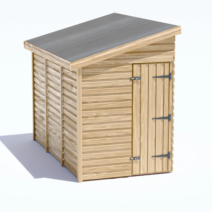 5x10ft Wooden Garden Shed | Windowless | Pent Roof