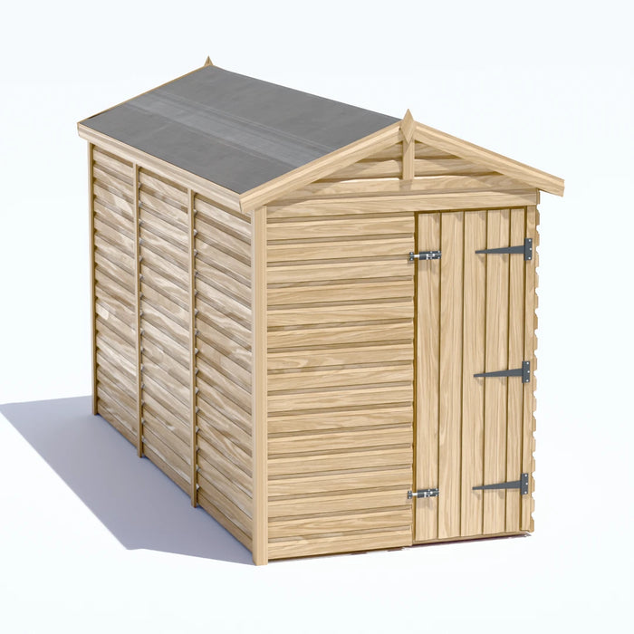 5x12ft Wooden Garden Shed | Windowless | Apex Roof