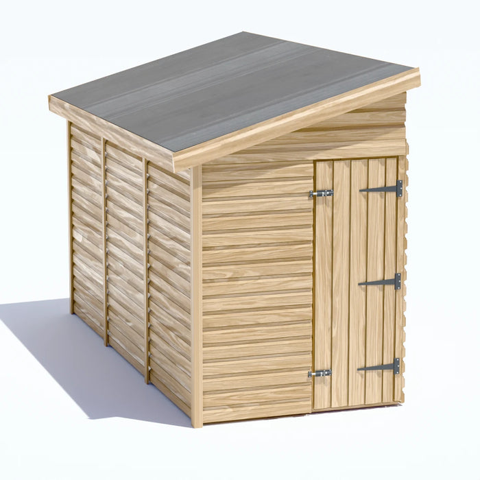 5x12ft Wooden Garden Shed | Windowless | Pent Roof