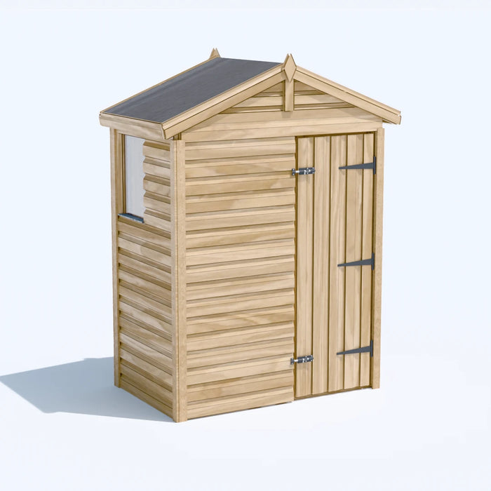 5x3ft Wooden Garden Shed | Windowed | Apex Roof