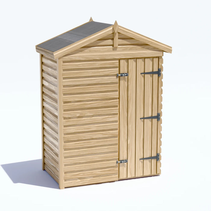 5x3ft Wooden Garden Shed | Windowless | Apex Roof