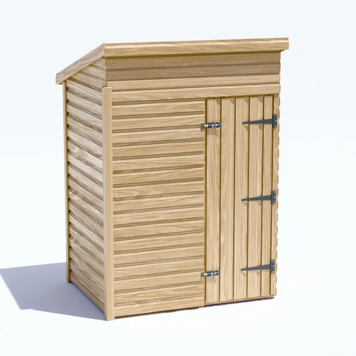 5x4ft Wooden Garden Shed | Windowless | Pent Roof