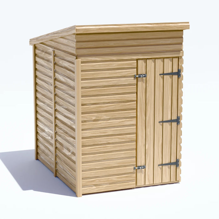 5x6.5ft Wooden Garden Shed | Windowless | Pent Roof