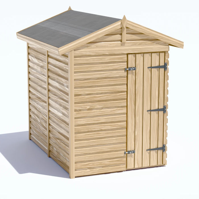 5x8ft Wooden Garden Shed | Windowless | Apex Roof