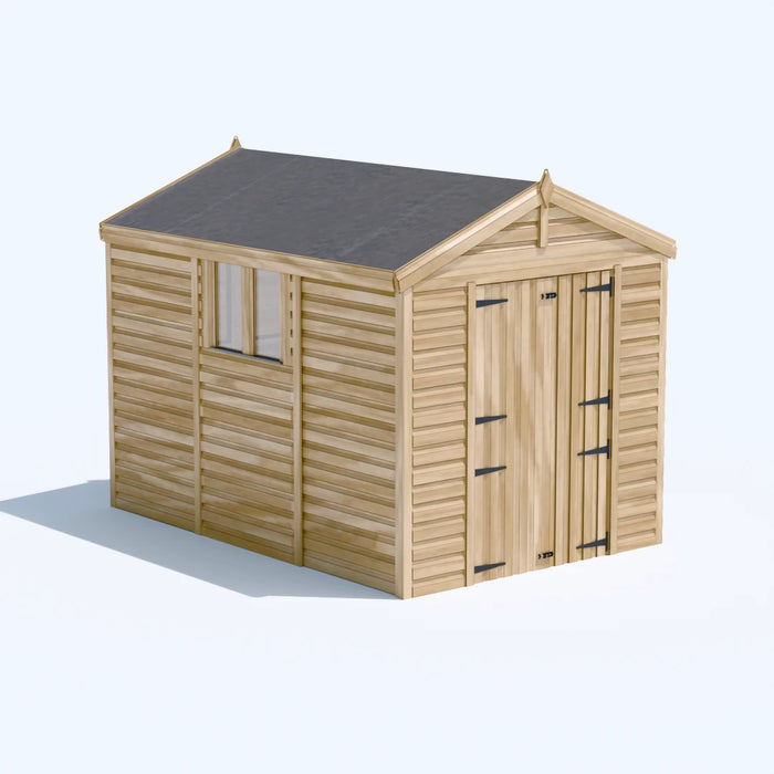 6.5x10ft Wooden Garden Shed | Windowed | Apex Roof