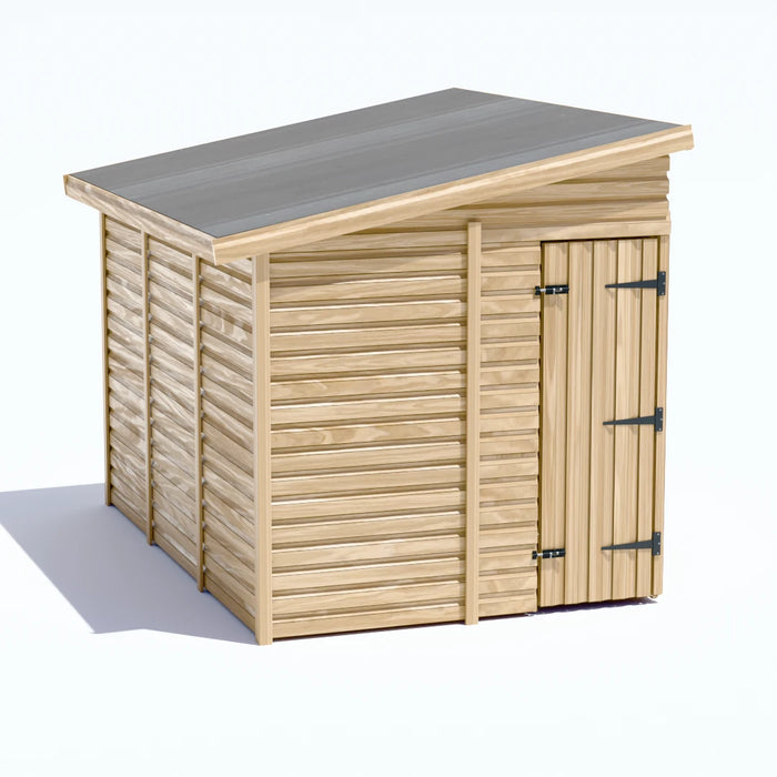 6.5x10ft Wooden Garden Shed | Windowless | Pent Roof