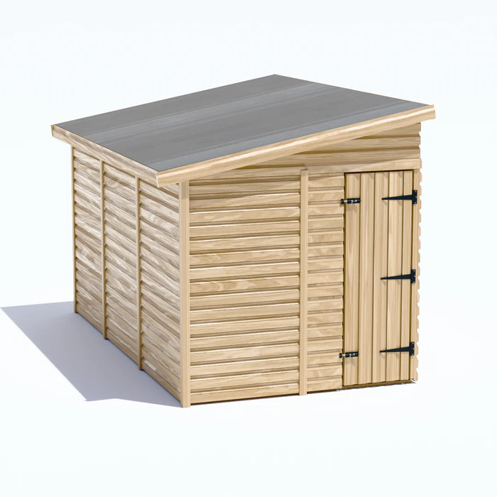 6.5x12ft Wooden Garden Shed | Windowless | Pent Roof